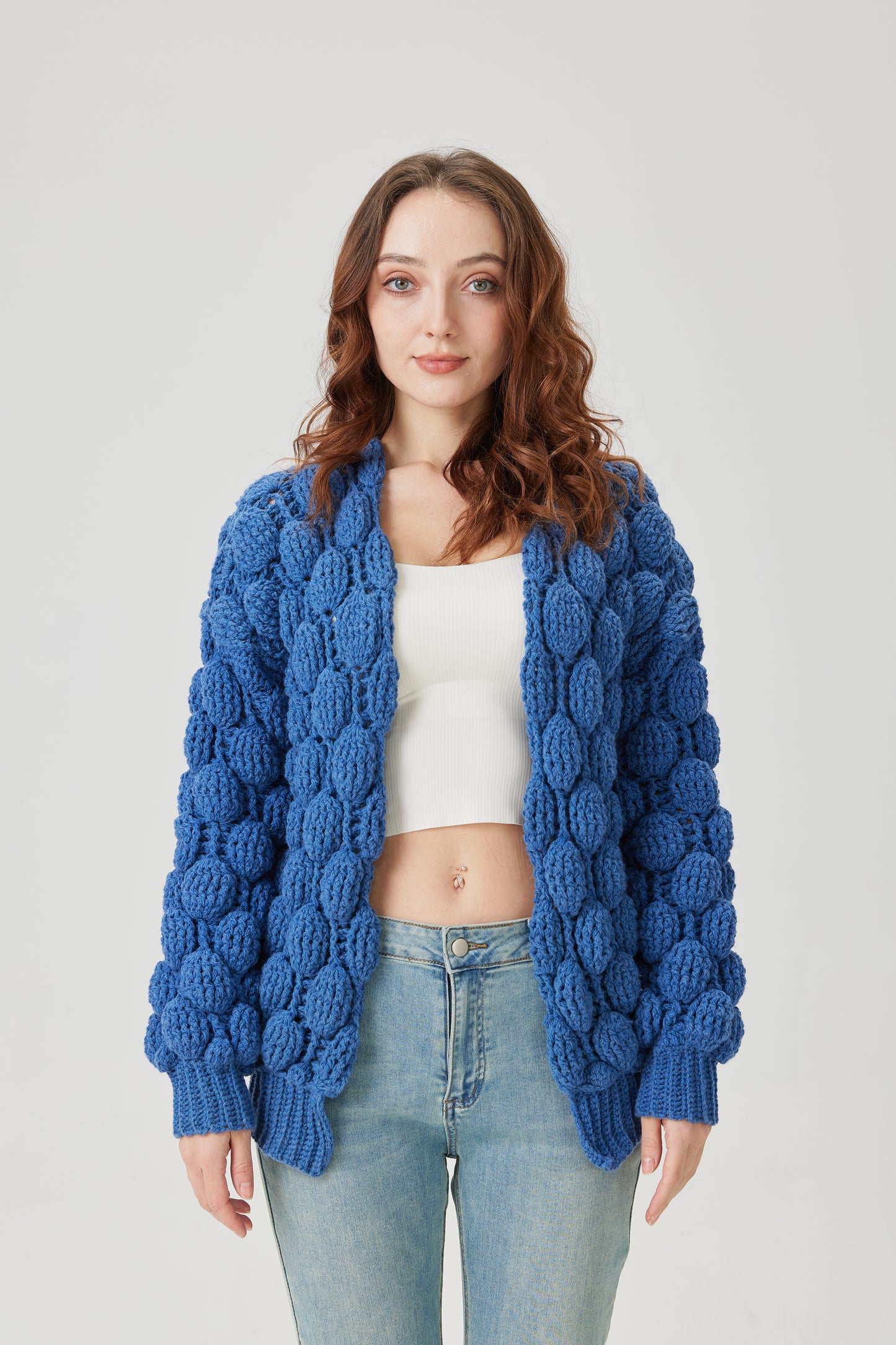 Lace Leaf Yoke Cardigan