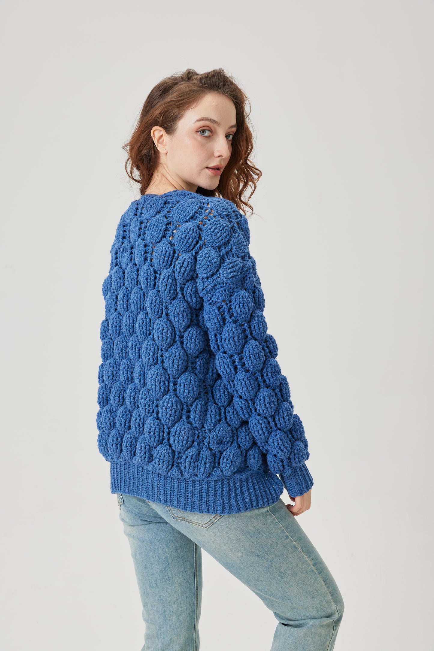 Lace Leaf Yoke Cardigan