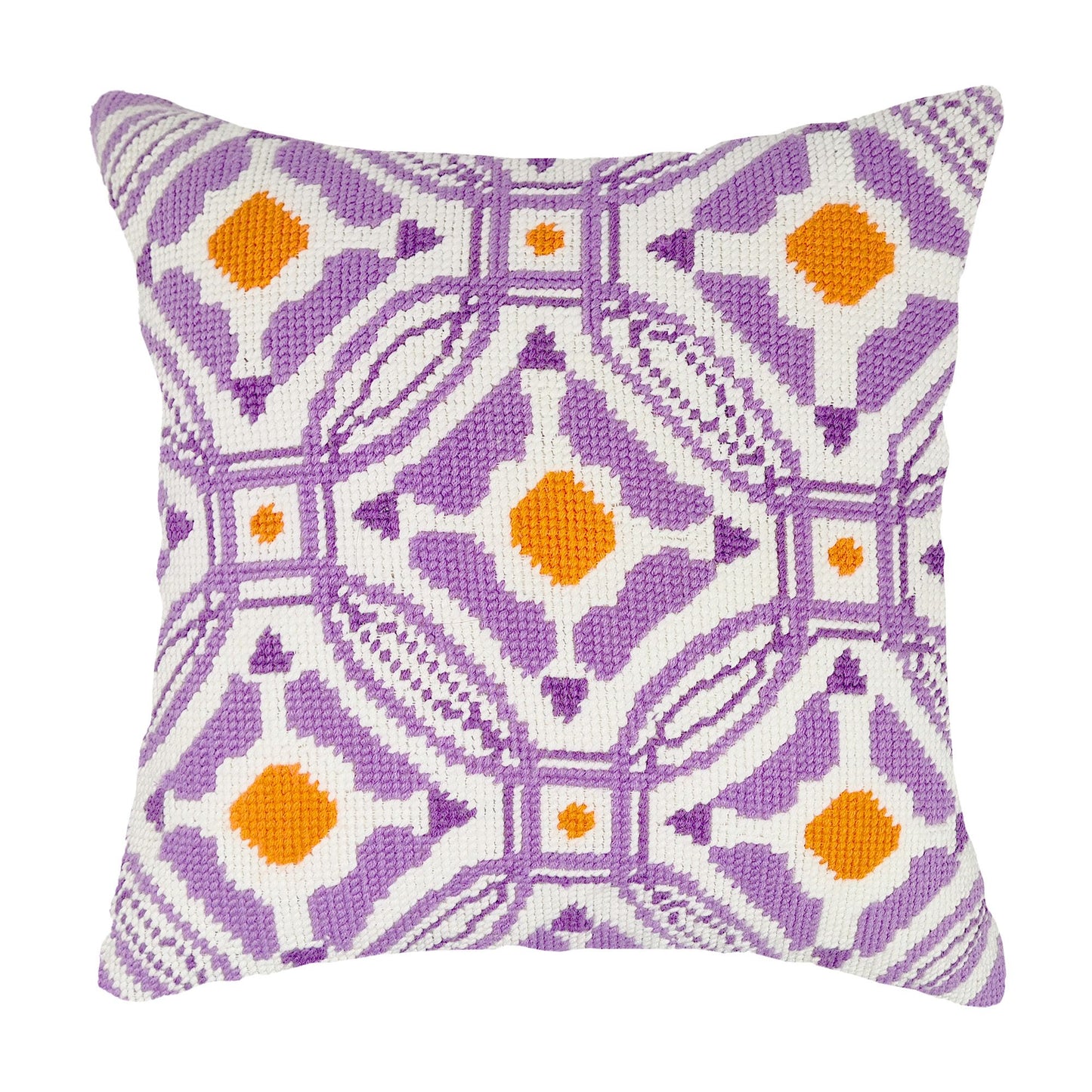 Purple Circle Window Pillow