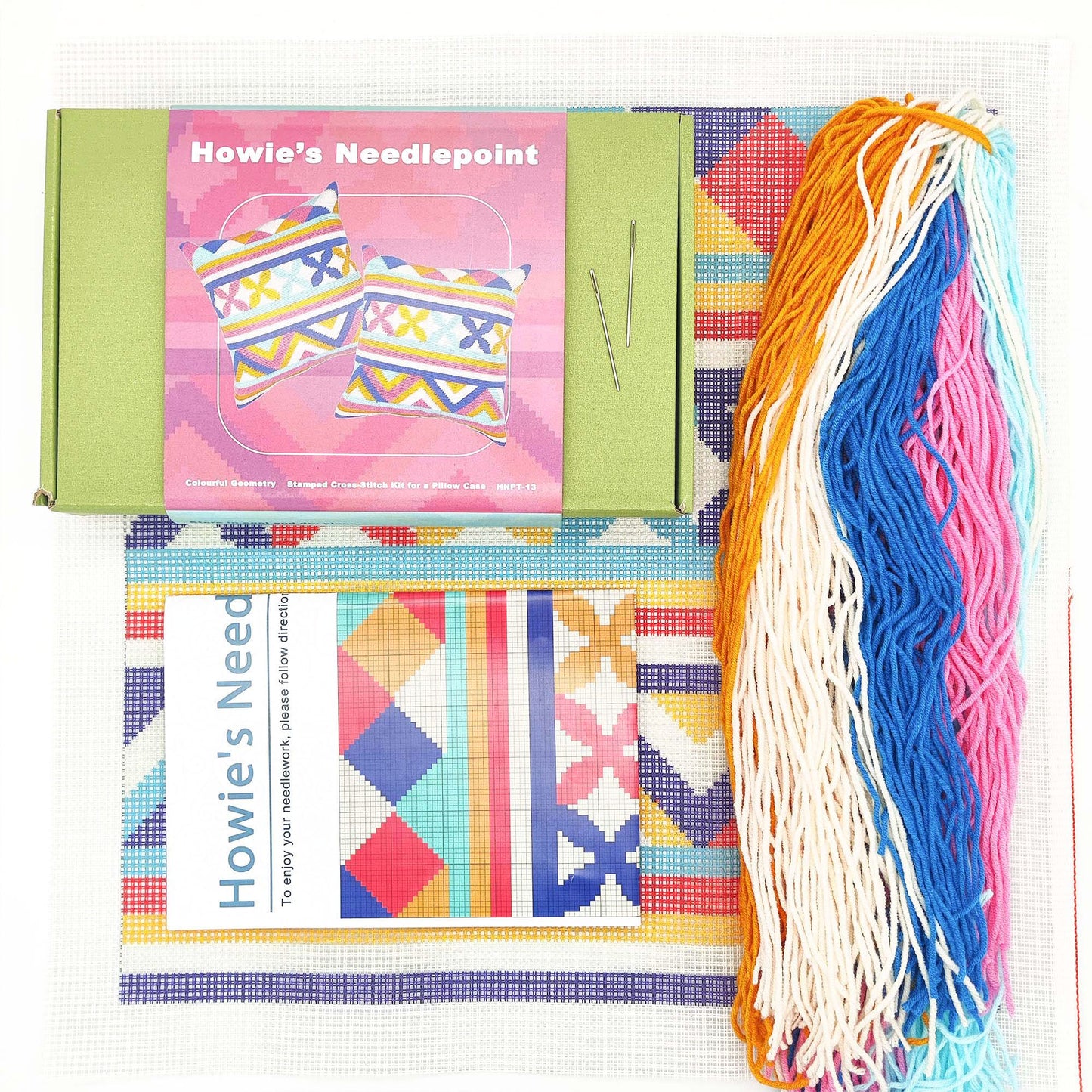 Colorful Geometry Pillow