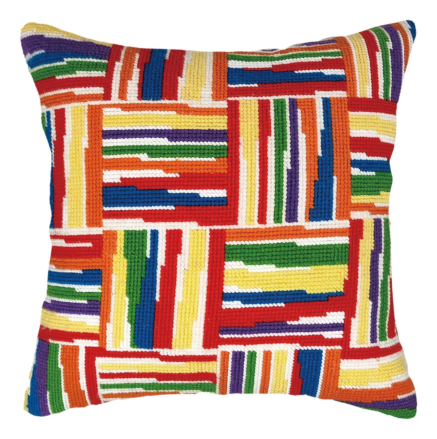 Rainbow Stripes Pillow