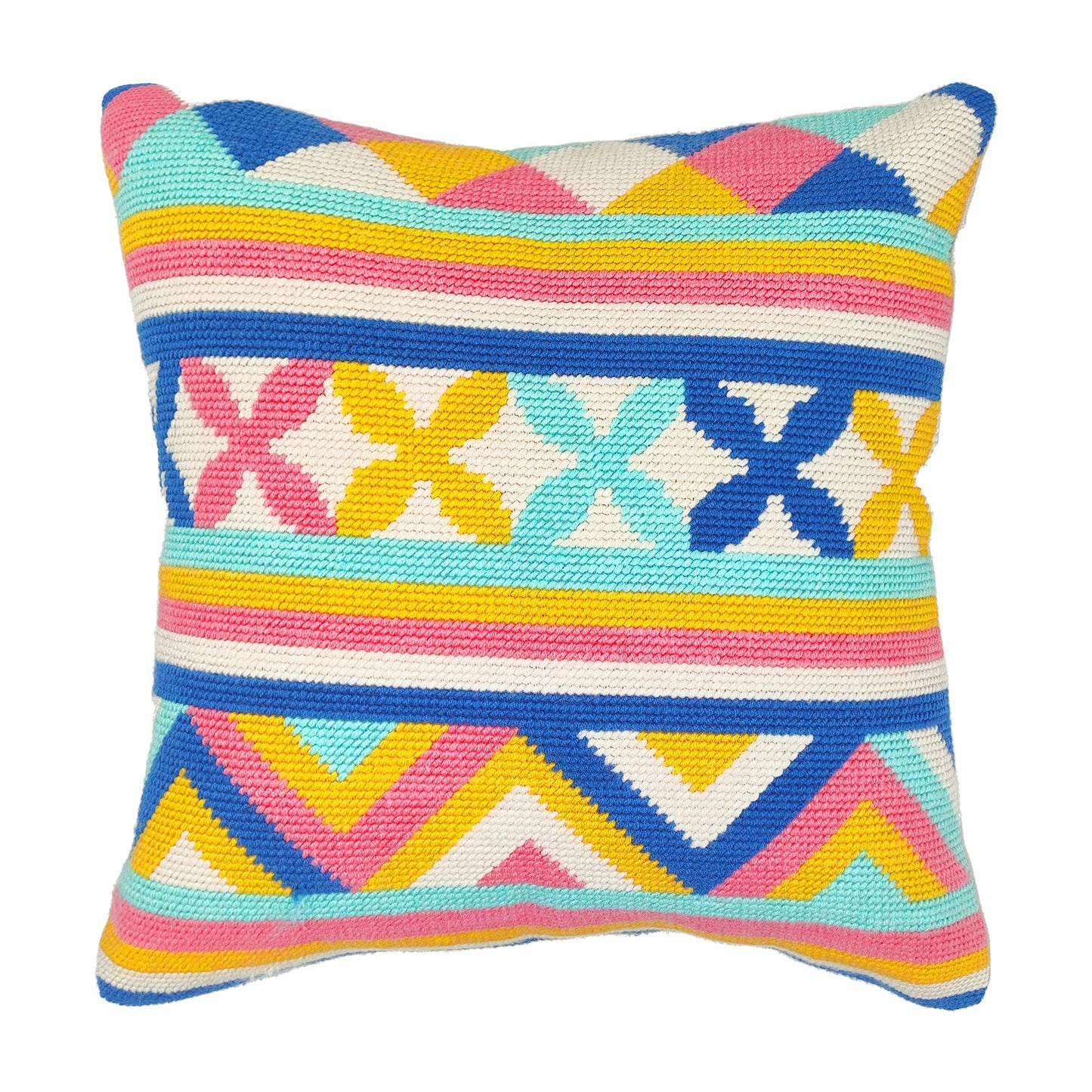 Colorful Geometry Pillow