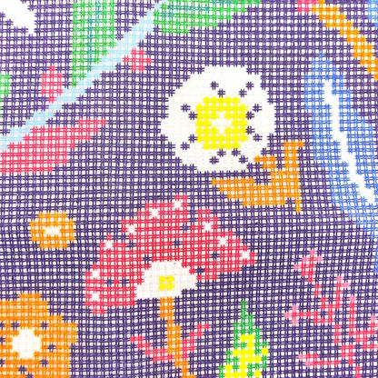Stick Figure Flowers Pillow