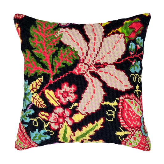 Kit de almohada con bordado de flores