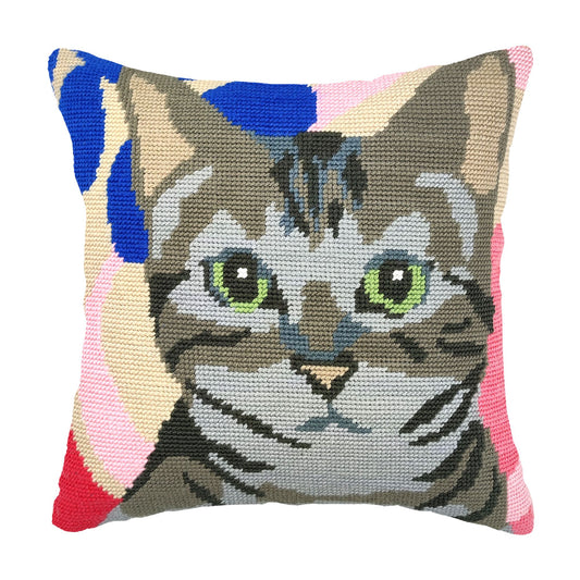 Kit de almohada con bordado de flores