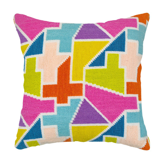 Bright Puzzle Pillow