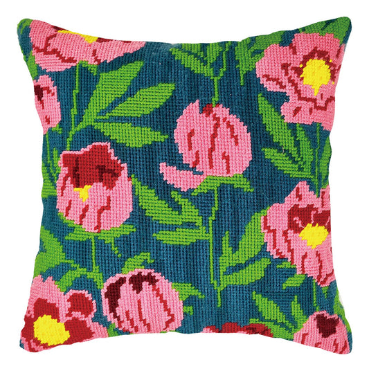 Peach Tulips Pillow