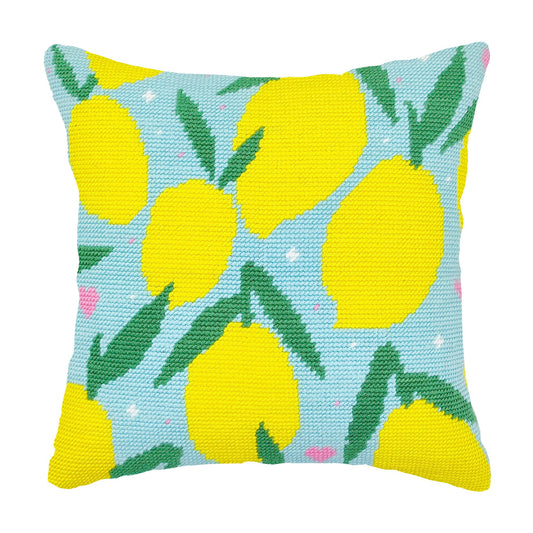 Kit de almohada con bordado de flores
