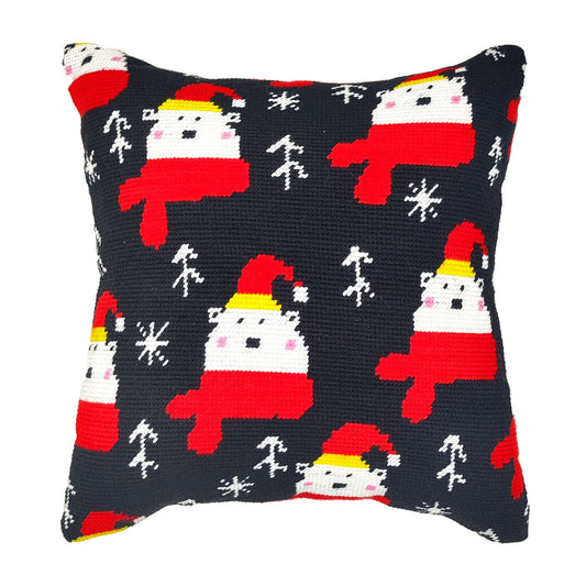Christmas White Bear Pillow