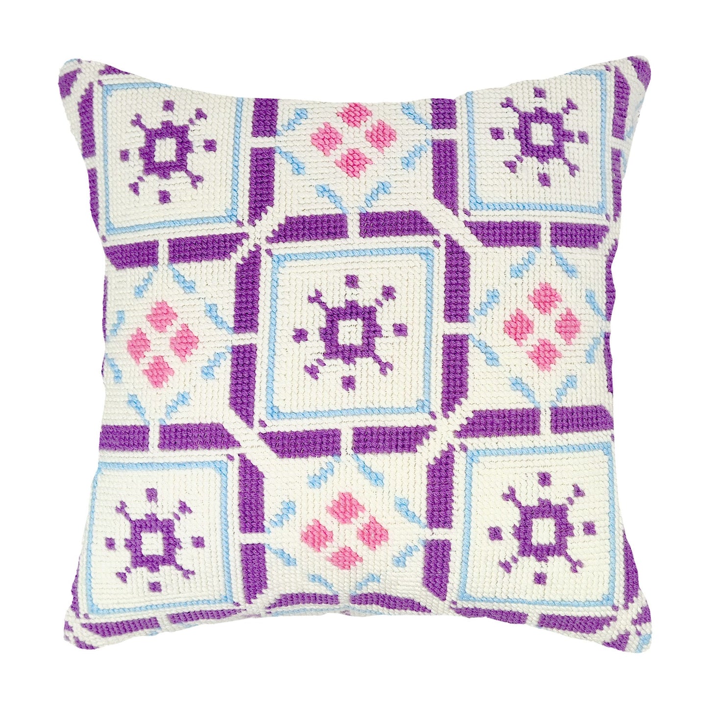 Purple Square Window Pillow
