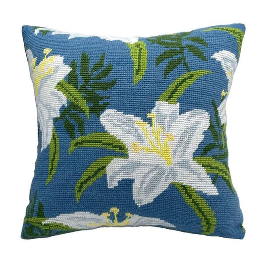 White Lily Pillow