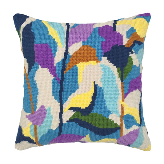 Kit de almohada con bordado de flores